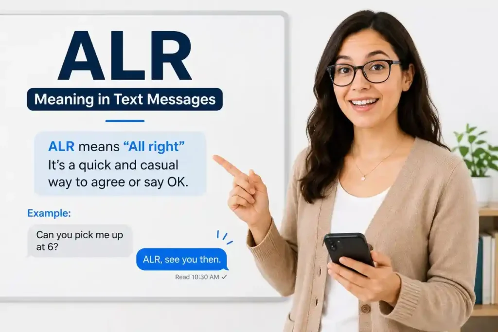 ALR Meaning in Text Messages