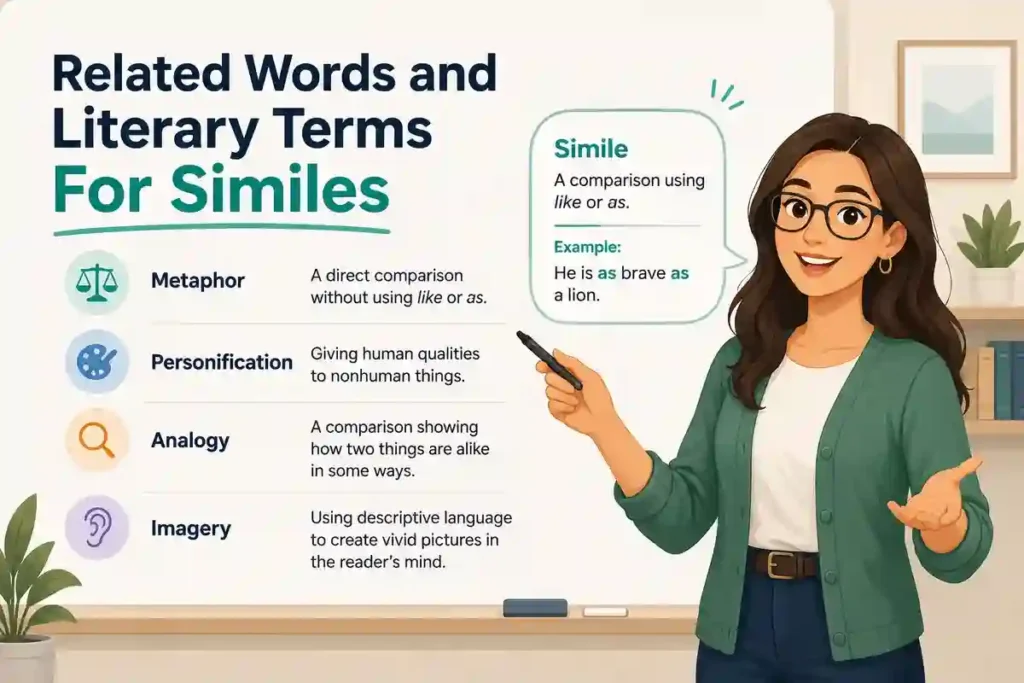 Related Words and Literary Terms For Similes