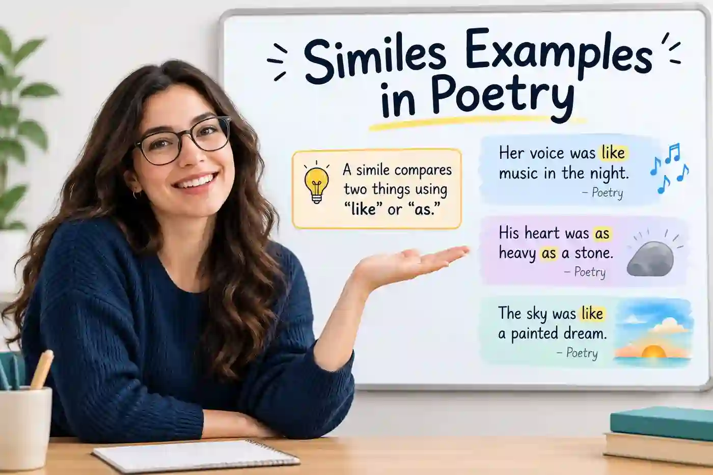 similes examples in poetry