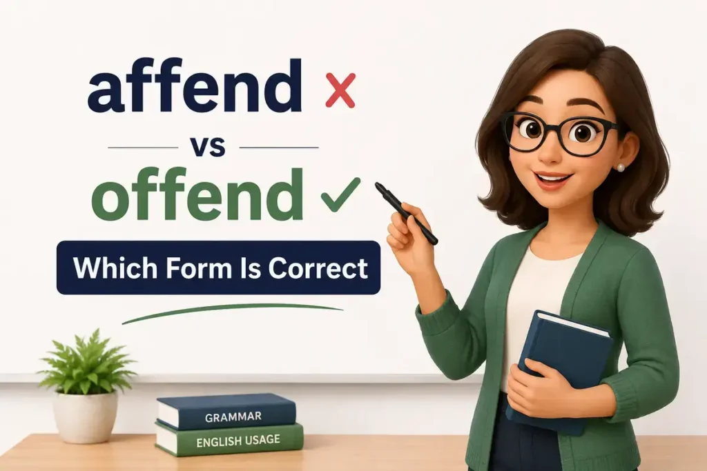Affend Vs Offend Which Form Is Correct