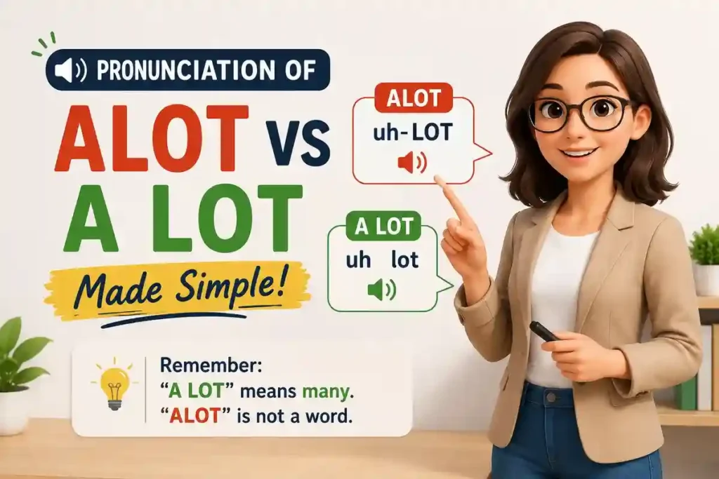 Pronunciation Of Alot Vs A Lot Made Simple