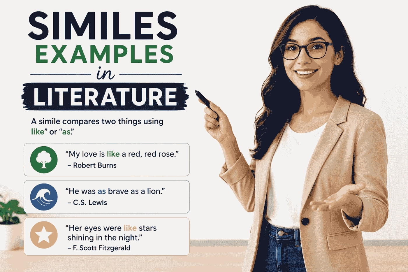 similes examples in literature