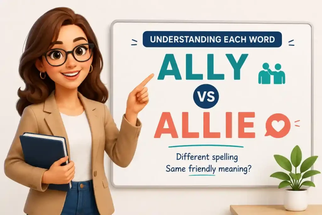 Understanding Each Word Ally Vs Allie