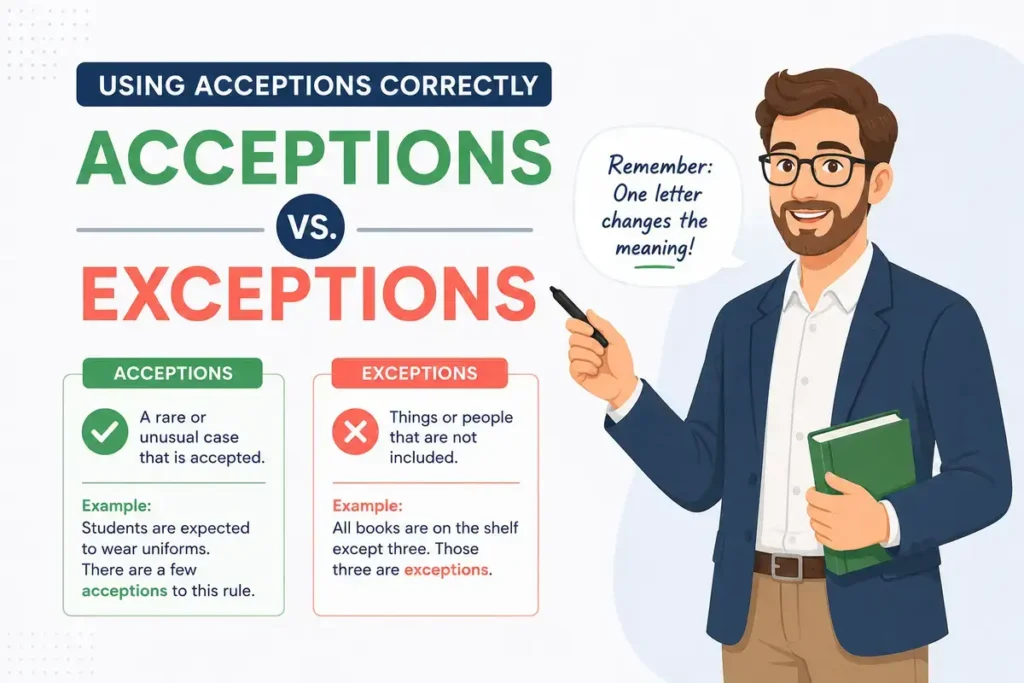 Using Acceptions Correctly Acceptions vs Exceptions