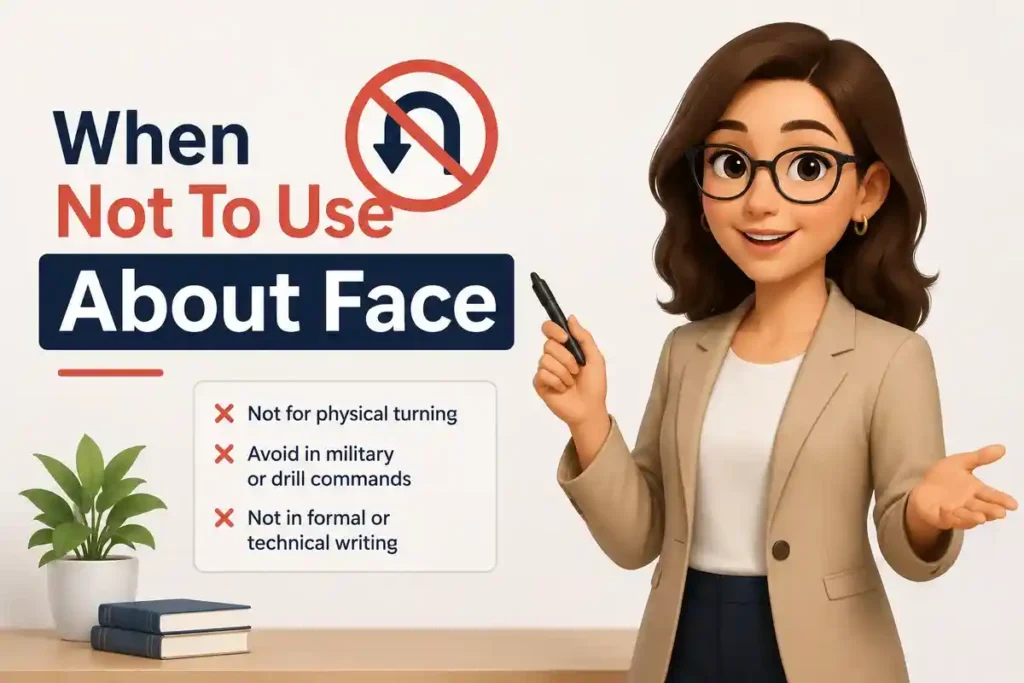 When Not To Use About Face