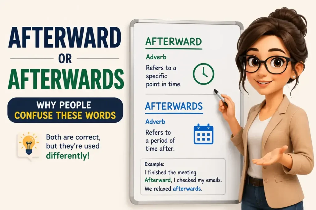 Afterward or Afterwards Why People Confuse These Words