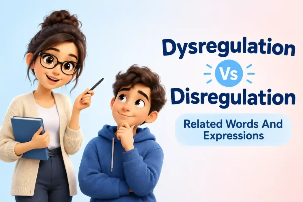 Dysregulation Vs Disregulation Related Words And Expressions