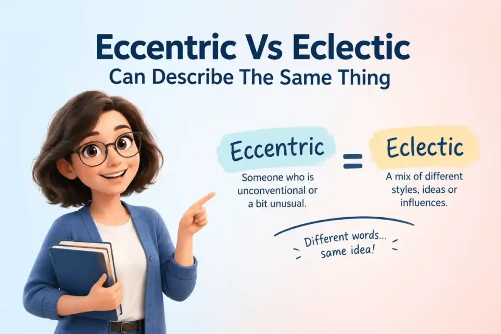 Eccentric Vs Eclectic Can Describe The Same Thing