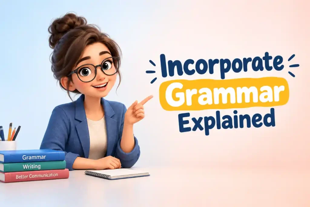 Incorporate Grammar Explained