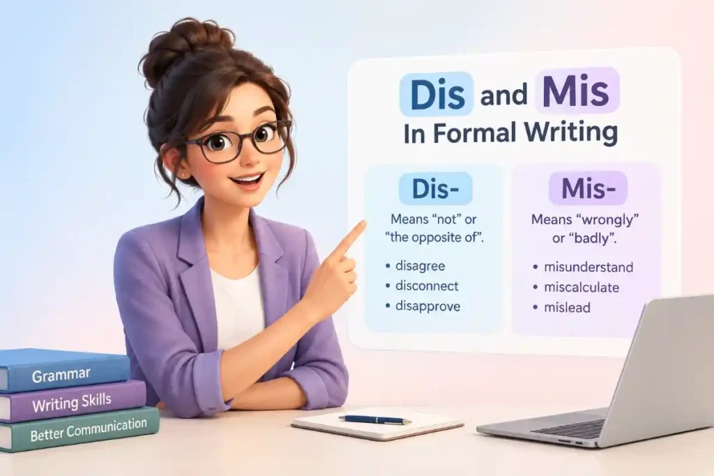 Dis And Mis In Formal Writing