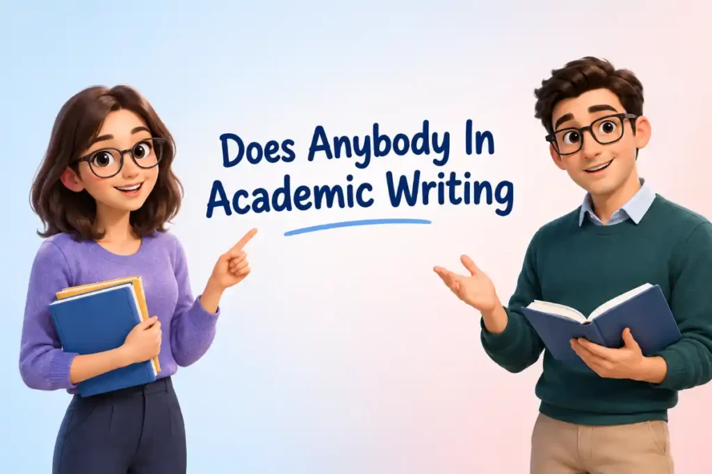 Does Anybody In Academic Writing
