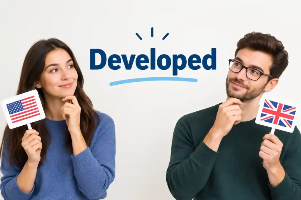 Is Developed Spelled The Same In American And British English