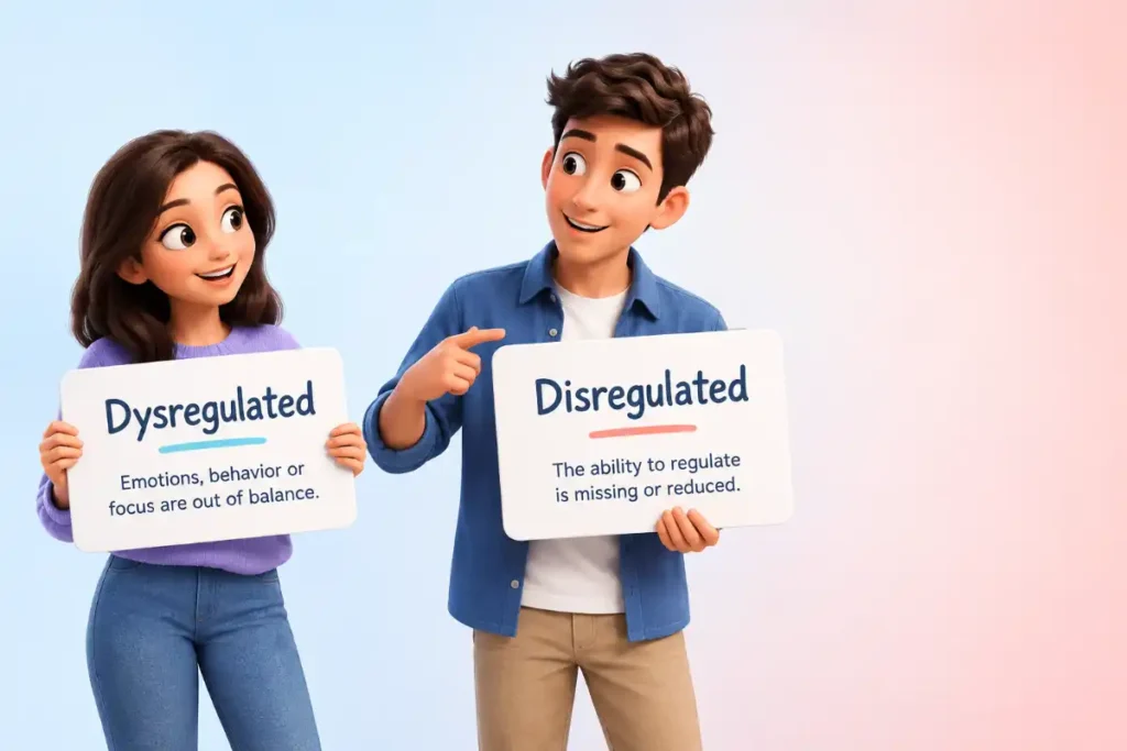 Real Life Examples For Dysregulated vs Disregulated