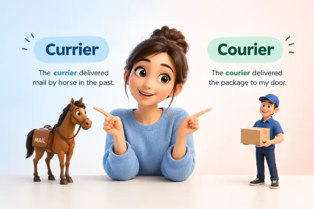 Sentence Examples For Currier vs Courier That Sound Natural