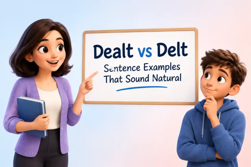 Sentence Examples For Dealt vs Delt That Sound Natural
