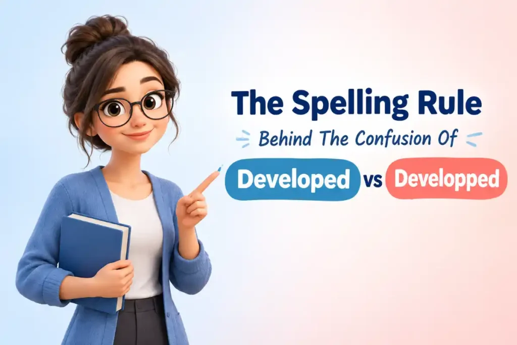 The Spelling Rule Behind The Confusion Of Developed vs Developped
