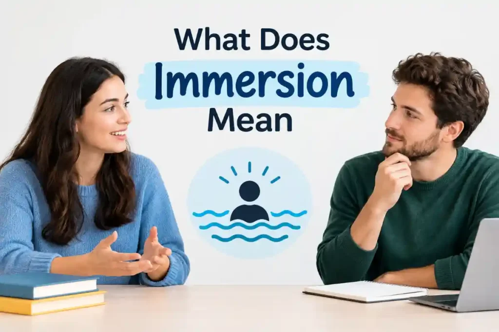 What Does Immersion Mean