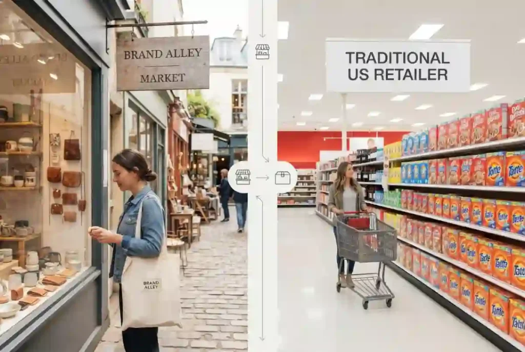 Brand Alley Compared With Traditional US Retailers