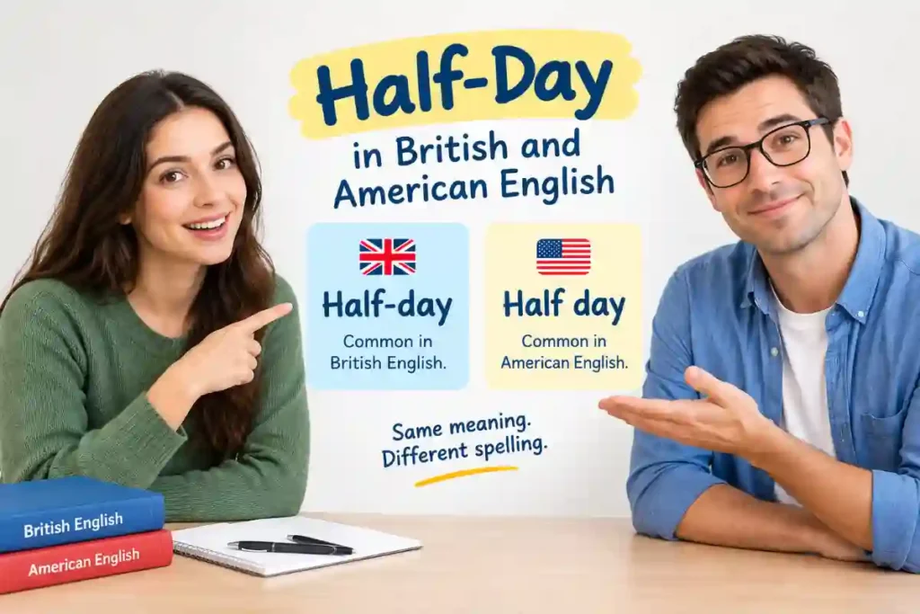 Half-Day in British and American English