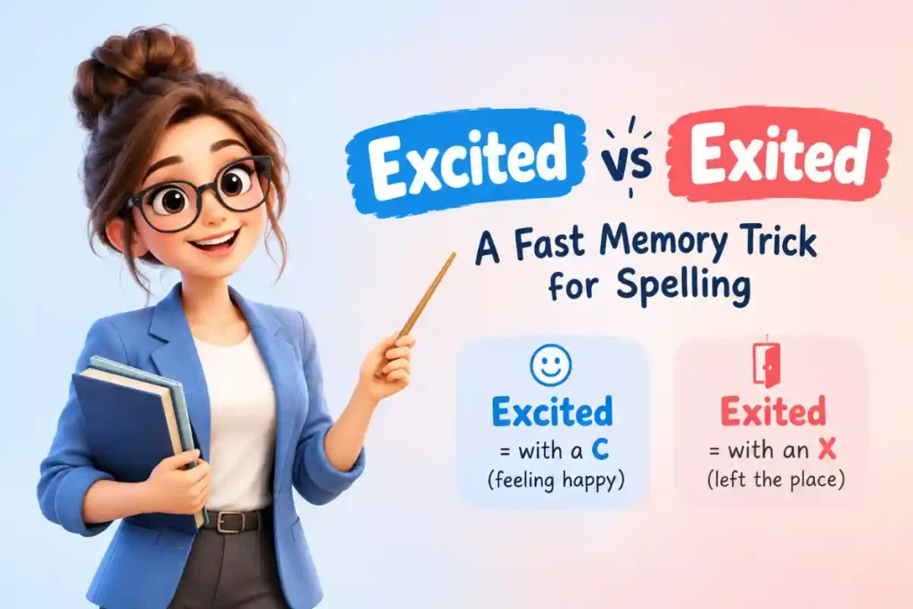 Excited vs Exited A Fast Memory Trick For Spelling 