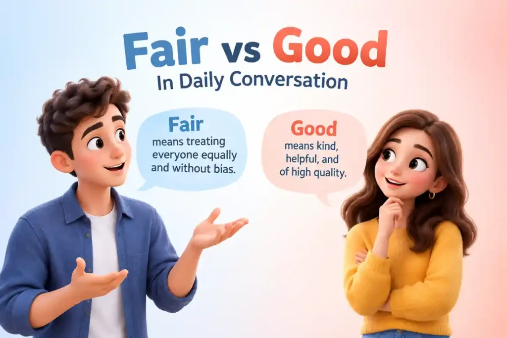 Fair vs Good In Daily Conversation