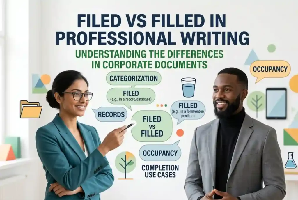 Filed vs Filled in Professional Writing