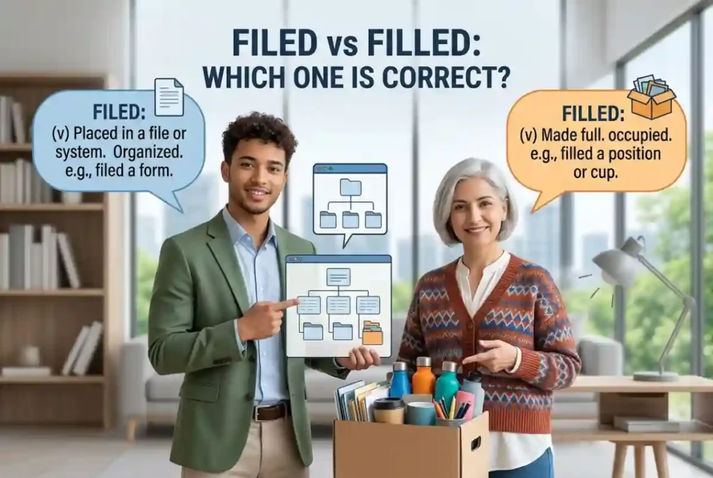 Filed vs Filled Which One Is Correct
