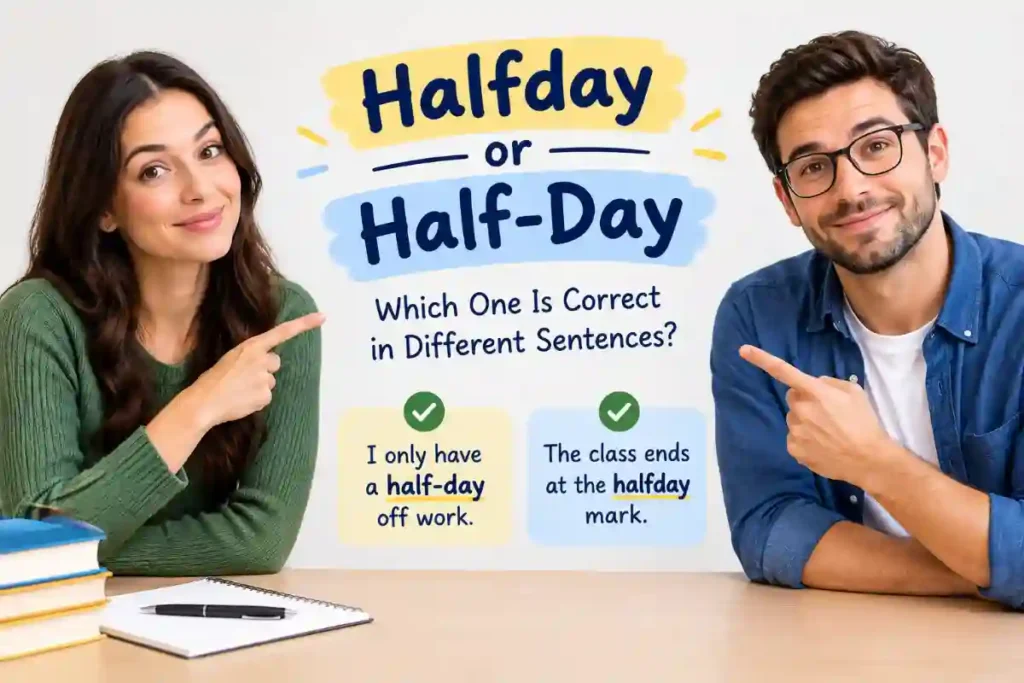 Halfday or Half-Day Which One Is Correct in Different Sentences?