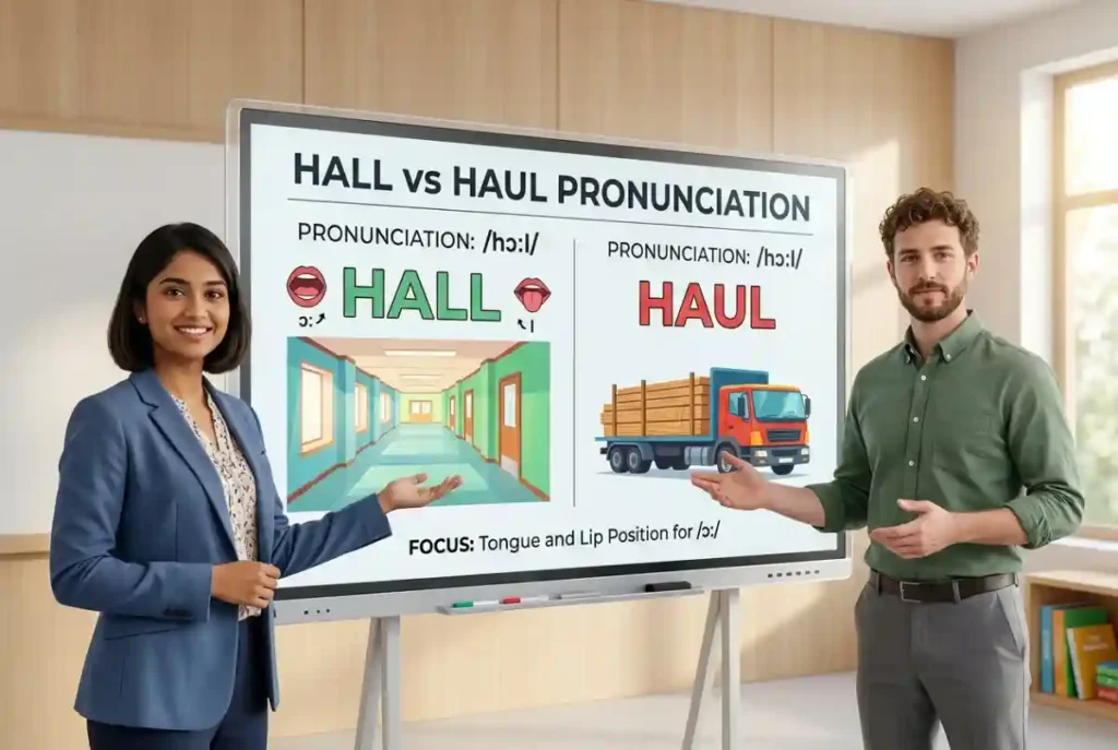 Hall vs Haul Pronunciation