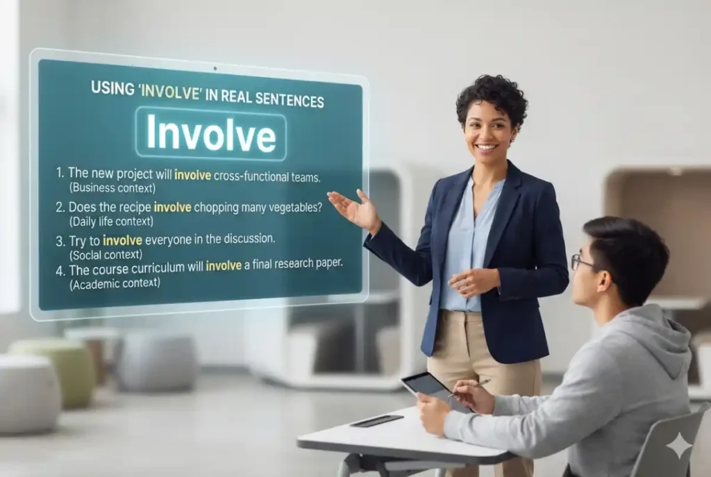 How Involve Works In Real Sentences