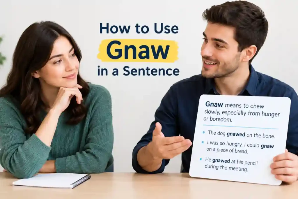 How To Use Gnaw In A Sentence
