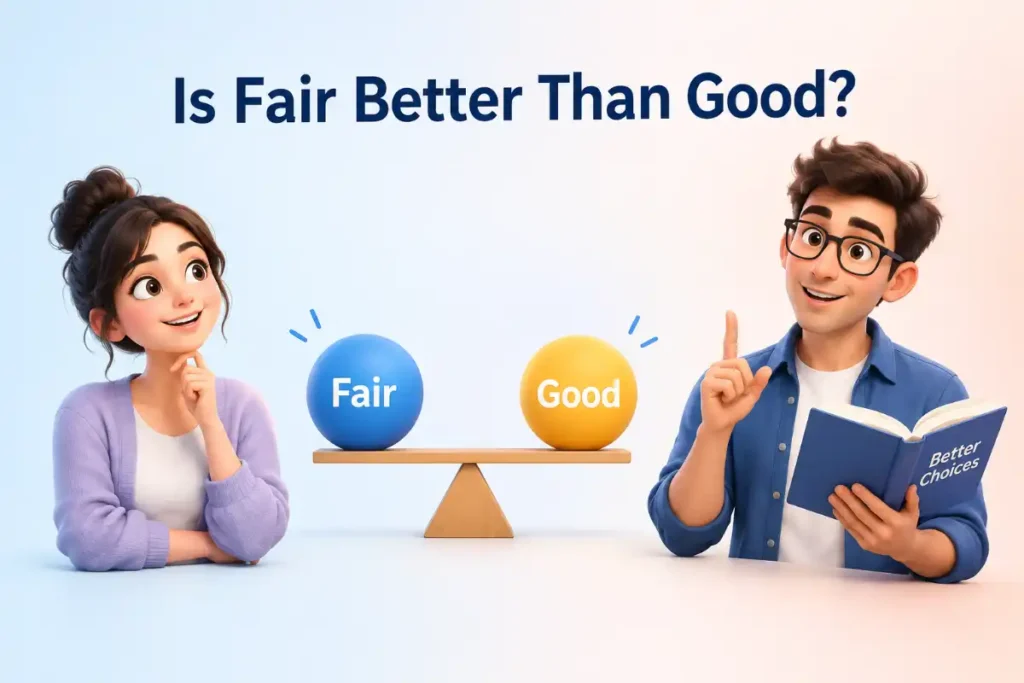 Is Fair Better Than Good