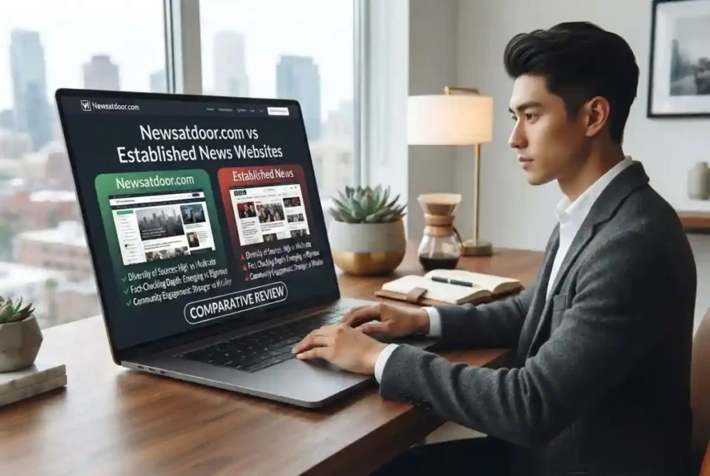 Newsatdoor.com vs Established News Websites
