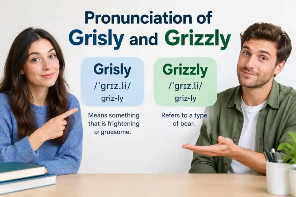 Pronunciation of Grisly and Grizzly