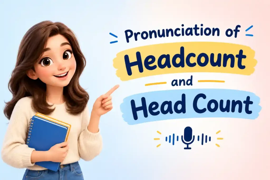 Pronunciation of Headcount and Head Count