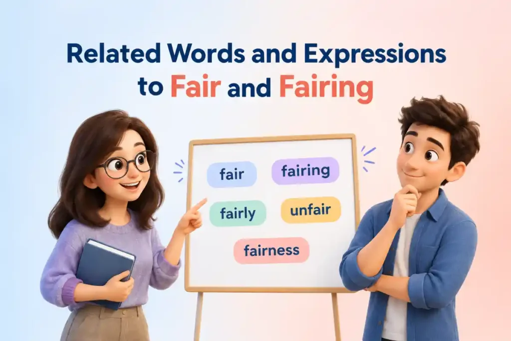 Related Words and Expressions to Fair and Fairing