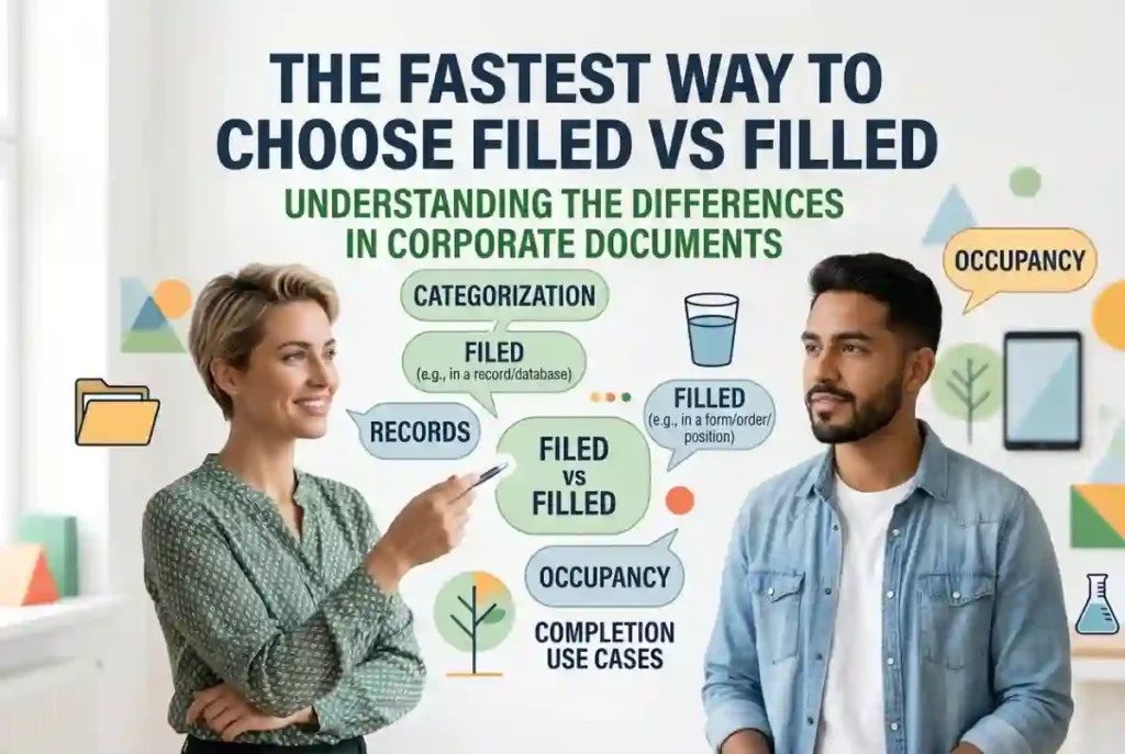 The Fastest Way to Choose Filed vs Filled
