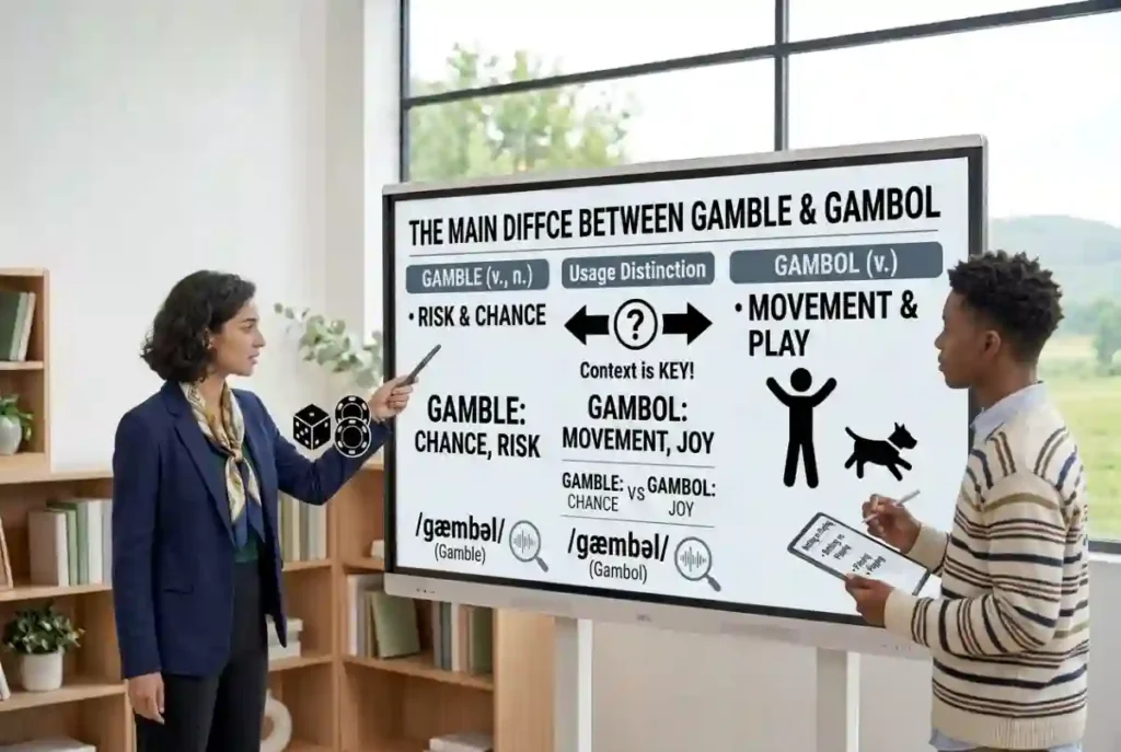 The Main Difference Between Gamble and Gambol