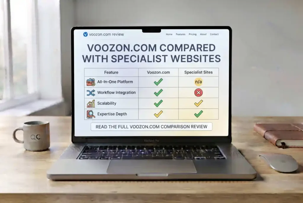 Voozon.com Compared With Specialist Websites