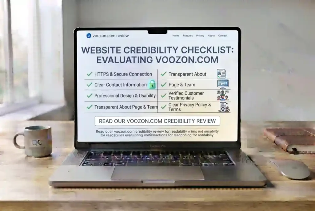 Website credibility checklist