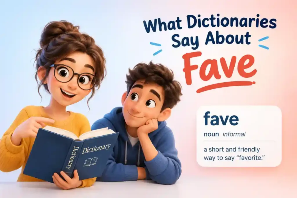 What Dictionaries Say About Fave