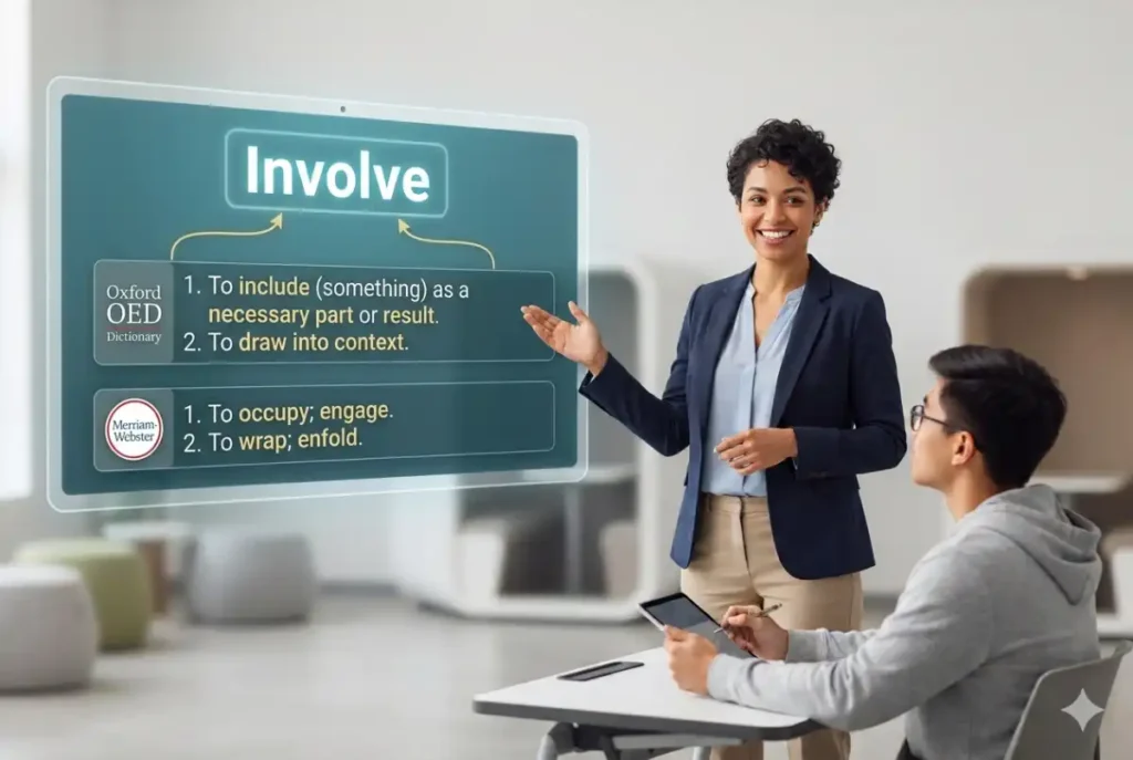 What Dictionaries Say About Involve