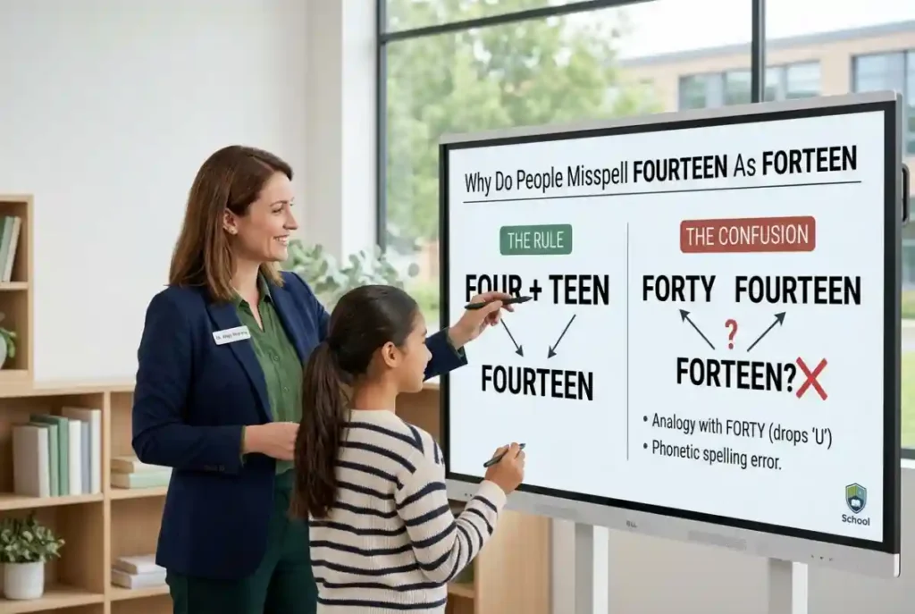 Why Do People Misspell Fourteen As Forteen